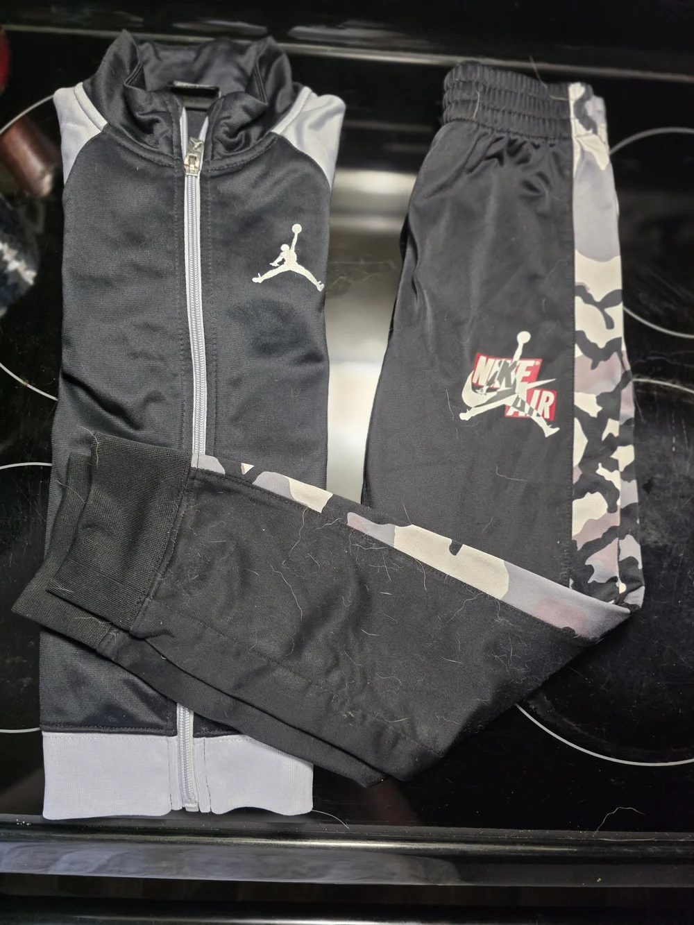 Jordan Kids' Black & Gray Track Pants - Nike Air